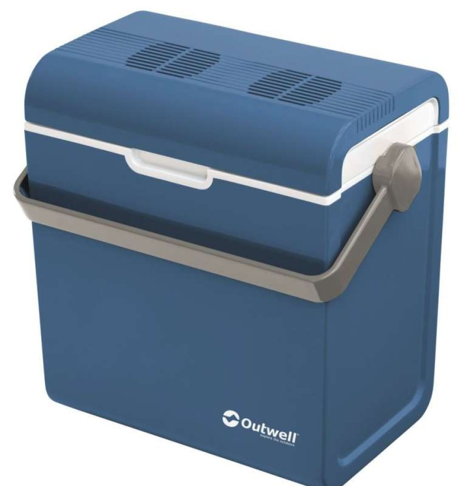 Cool Boxes * | Exquisite Gifts Outwell Ecocool Lite Blue Coolbox 24L 12V/230V