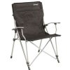 Camping Furniture * | Opening Sales Outwell Goya Xl Folding Camping Arm Chair (Black)