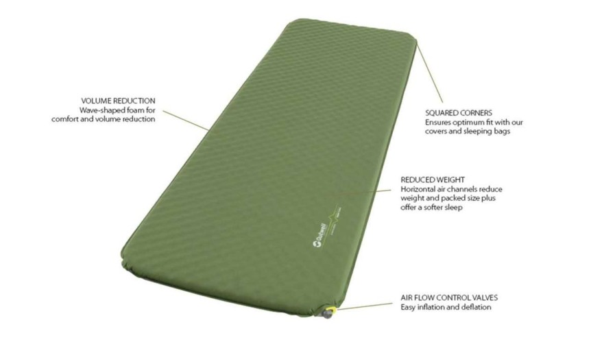 Camp Beds * | Official Outwell Self-Inflating Mat Dreamcatcher Single 10Cm