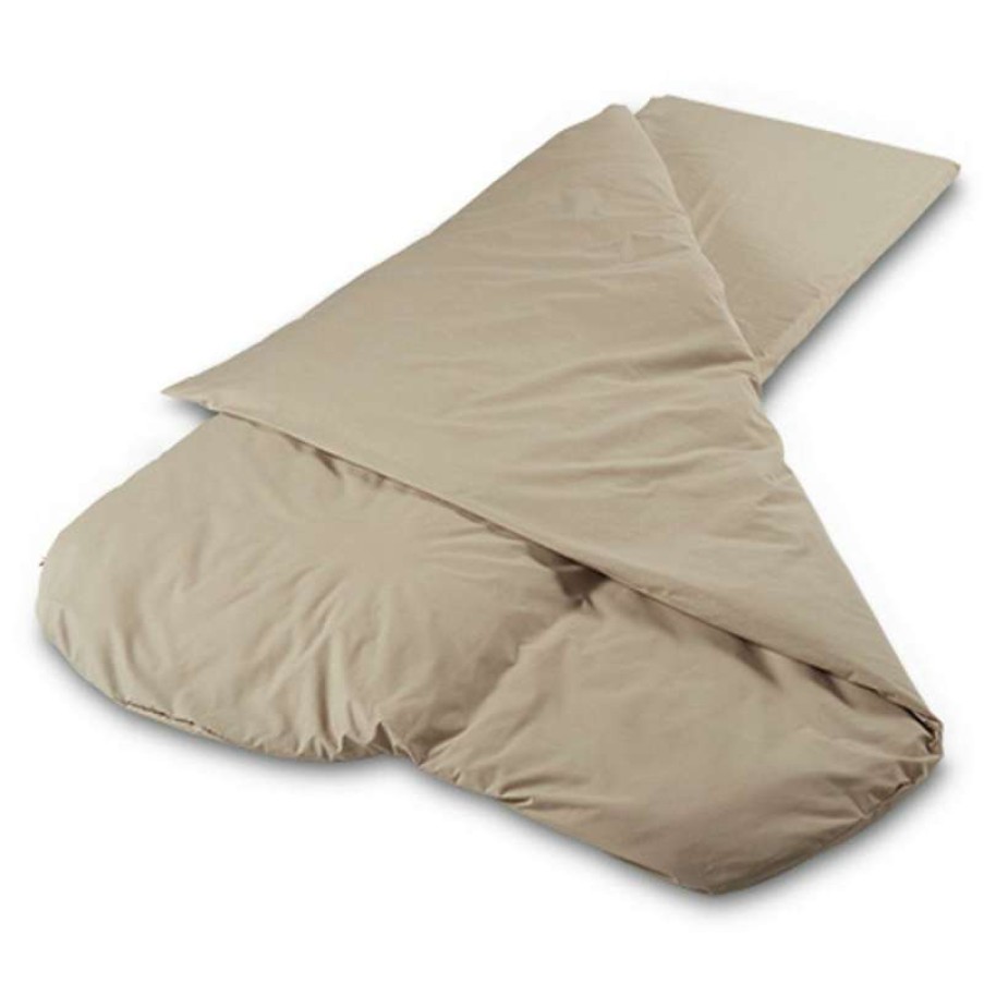 Camp Beds * | New Threads Duvalay Comfort 4.5 Tog Sleeping Bag Hollowfibre (Cappuccino)