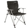 Camping Furniture * | Large Choice Outwell Goya Folding Camping Arm Chair (Black)