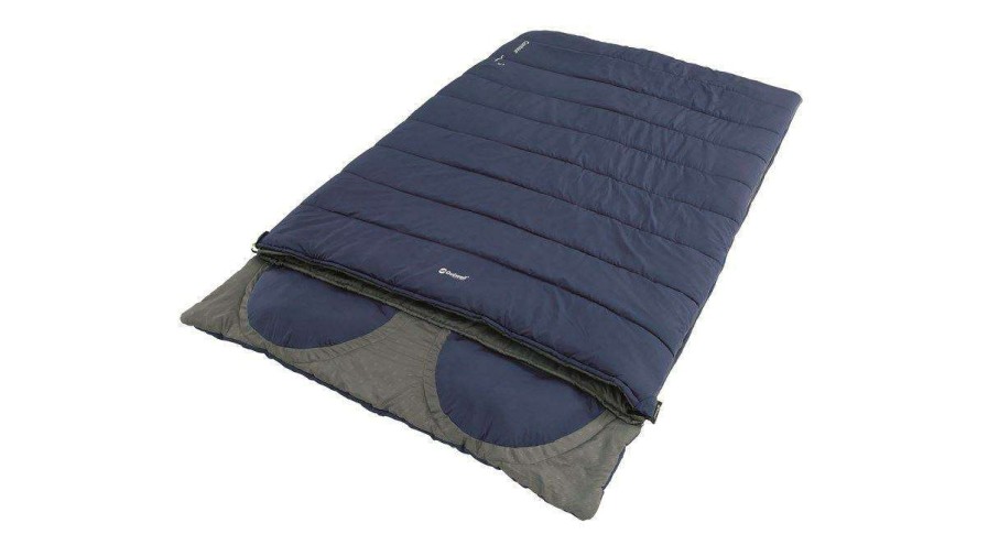 Camp Beds * | Exclusive Outwell Contour Lux Double Imperial Blue Sleeping Bag