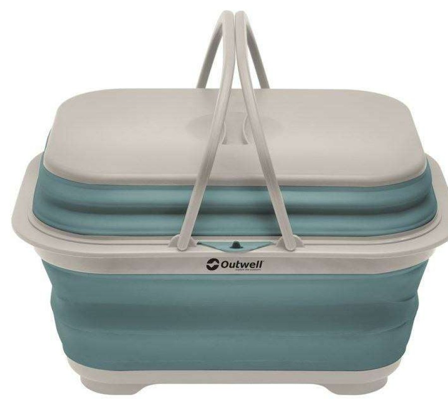 Caravan Supplies * | Fashionable Outwell Collaps Washing Base With Handle & Lid (Classic Blue)