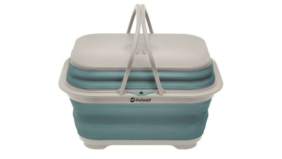 Caravan Supplies * | Fashionable Outwell Collaps Washing Base With Handle & Lid (Classic Blue)