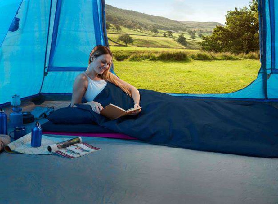 Camp Beds * | Exquisite Gifts Duvalay Compact 4.5 Tog Sleeping Bag (Plum)