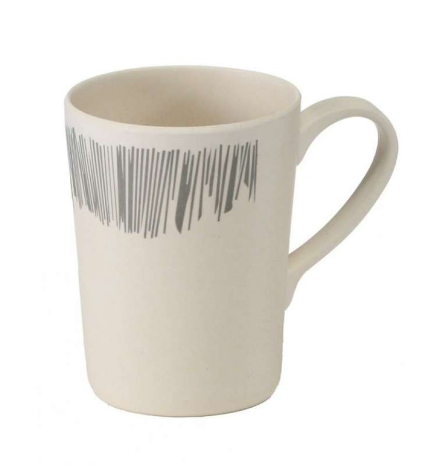 Caravan Supplies * | Fashionable Vango Bamboo 350Ml Mug Grey Stripe