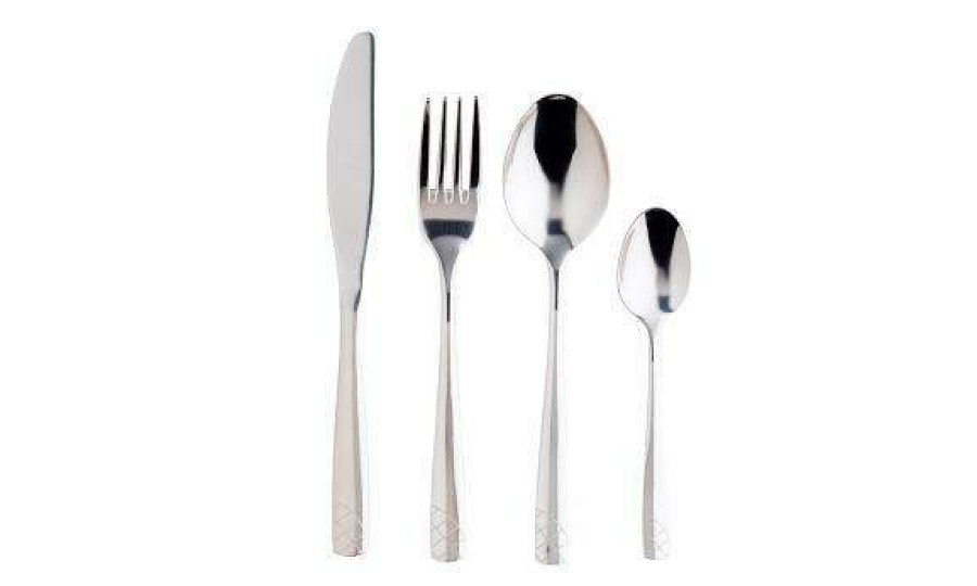 Caravan Supplies * | Promotions Isabella Cutlery, Silver 16 Pcs