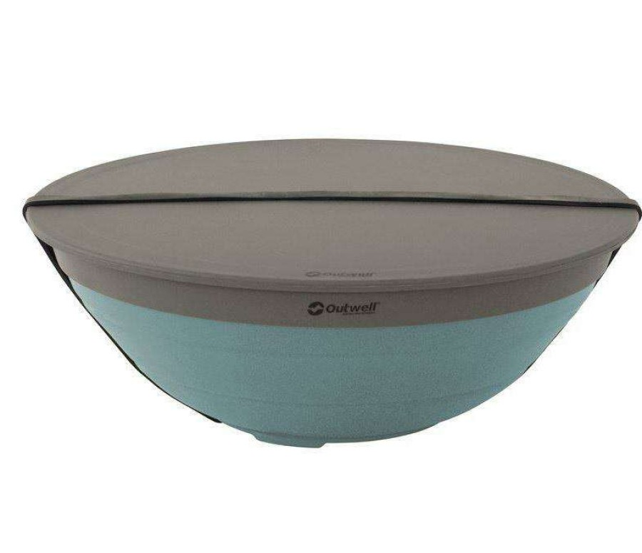 Caravan Supplies * | Opening Sales Outwell Collaps Bowl & Colander Set (Classic Blue)