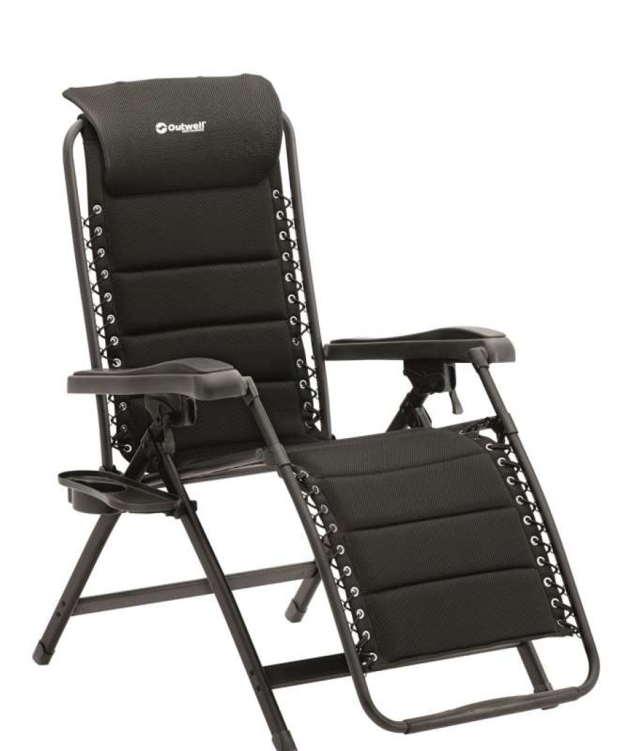 Camping Furniture * | Large Choice Outwell Acadia Camping Chair (Black)