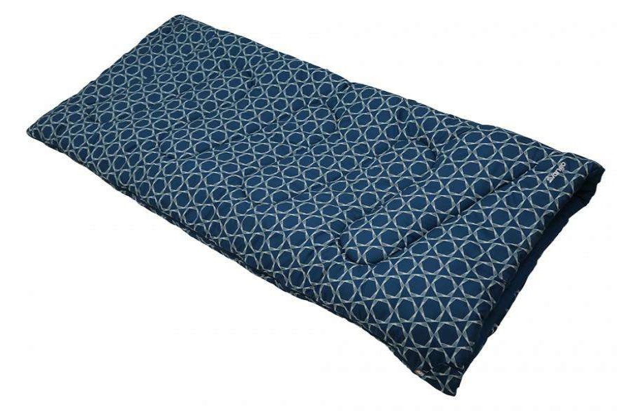 Camp Beds * | Good Quality Vango Eden Sleeping Bag Hexagon Moroccan Blue Print