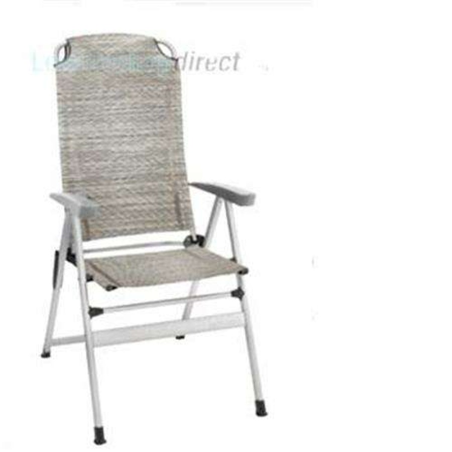 Camping Furniture * | Opening Sales Kerry Slim Aluminium Recliner Platin