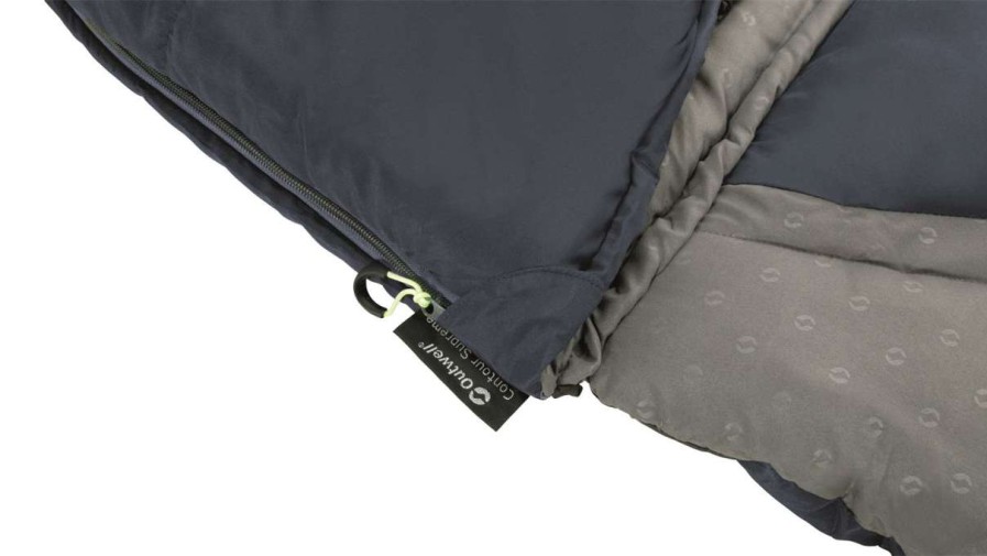 Camp Beds * | Bestsellers Outwell Contour Lux Deep Sleeping Bag (Blue)