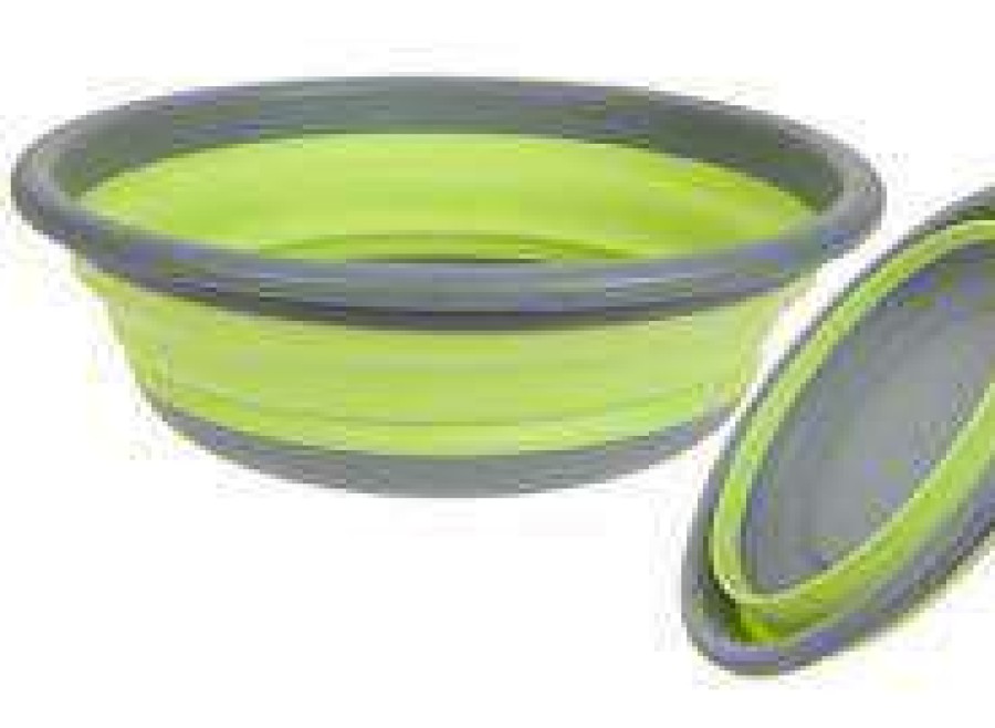 Caravan Supplies * | Fire Sale Summit Pop Folding Washing Bowl -Lime Green