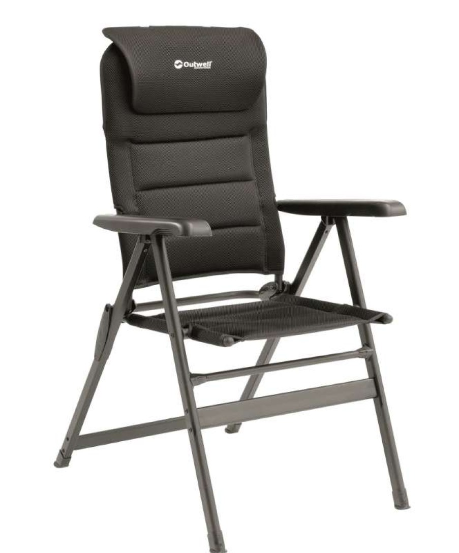 Camping Furniture * | Latest Outwell Kenai Adjustable Folding Camping Chair (Black)