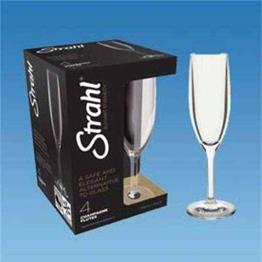 Caravan Supplies * | Outlet Strahl Champagne Flute Box Of 4 (166Ml)