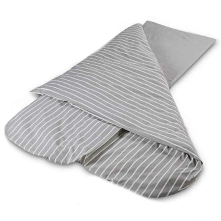 Camp Beds * | Best Sellers Duvalay Compact 4.5 Tog Sleeping Bag (Grey Stripe)