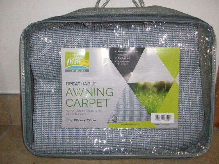 Camping Accessories * | Good Quality Via Mondo Breathable Awning Carpet Grey