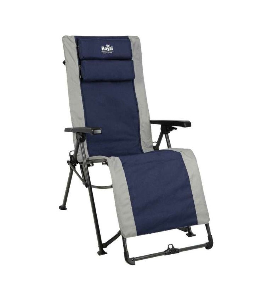 Camping Furniture * | Large Choice Royal Easy Lounger Camping Chair