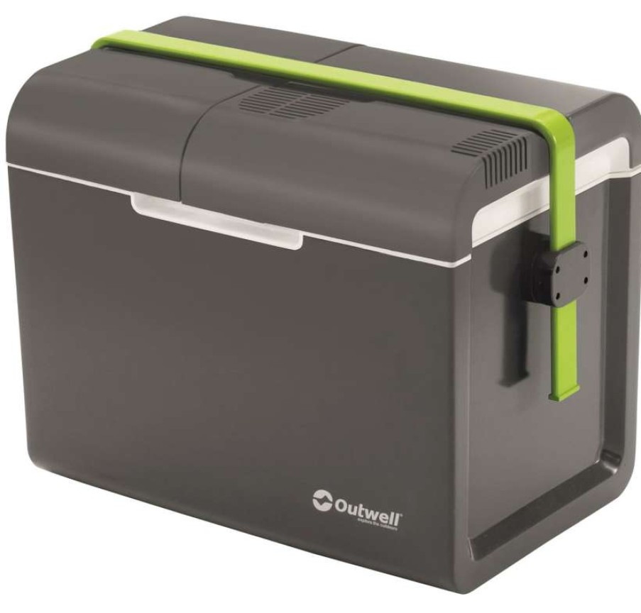 Cool Boxes * | Official Outwell Ecocool Slate Grey Coolbox 35L (12V/230V)